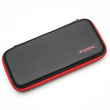 Imagem de Estojo rígido para Nintendo Switch com 10 cartuchos de jogos, bolsa de transporte para console Nintendo Switch e acessórios, preta