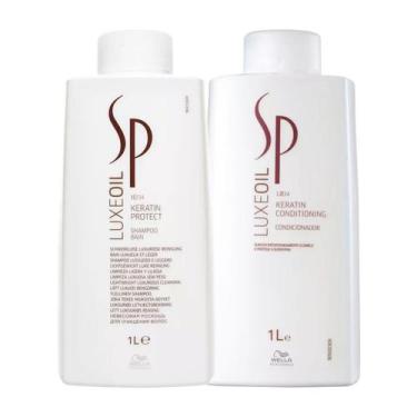 Imagem de Kit Sp Luxe Oil Keratin Shampoo E Condicionador De 1 Litro - Sp System