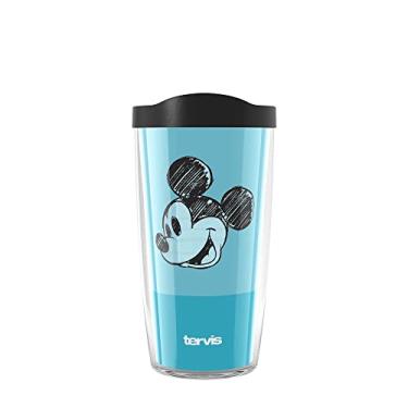Imagem de Tervis Disney Mickey Mouse modelo feito nos EUA copo isolado de parede dupla, 473 g, clássico