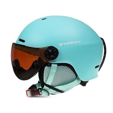 Imagem de Daconovo Inverno à prova de vento capacetes de ciclismo ajustável motocicleta bicicleta elétrica boné de segurança das mulheres dos homens ao ar livre esqui snowboard skate capacetes