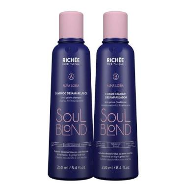 Imagem de Kit Richée Soul Blond Shampoo + Condicionador Desamarelador - Richee P