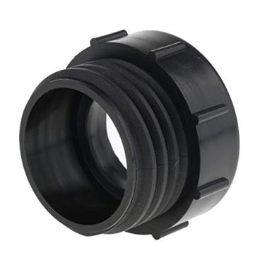 Imagem de kesoto Adaptador de drenagem para tanque IBC Tote Tank 2" Rosca grossa para mangueira de jardim de 5 cm, preto