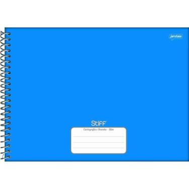 Imagem de Caderno Desenho Azul Esp.Cd.48Fls Slim Stiff - Jandaia