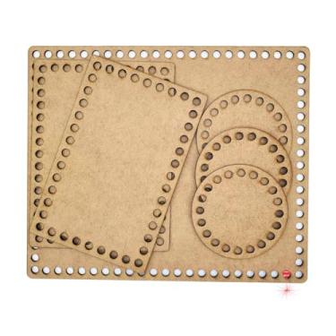 Imagem de Base Para Crochê Medidas Para Kit Higiene Mdf Cru