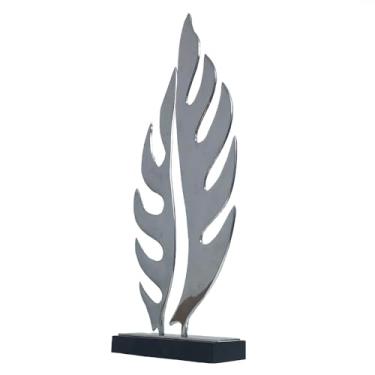 Imagem de Escultura Metálica Folha Grande