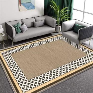 Imagem de Tapete de veludo para sala de estar, quarto, cama, casa, sala de estar, estudo, janela, mesa de café, pelúcia, estilo 4, 500mm x 800mm