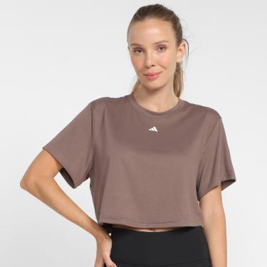 Imagem de Camiseta Cropped Adidas Studio Yoga Feminina-Feminino