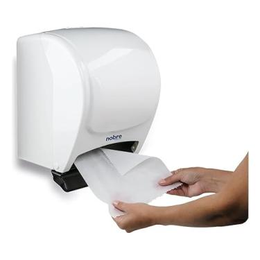 Imagem de Dispenser C/Alavanca Para Papel Toalha Bobina Branco/Preto Nobre GOEDERT (Branco)