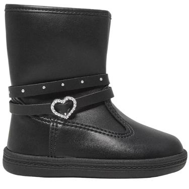 Imagem de Bota Infantil Menina Casual Dia a Dia Detalhe de Coração Cano Médio Molekinha 2127.219