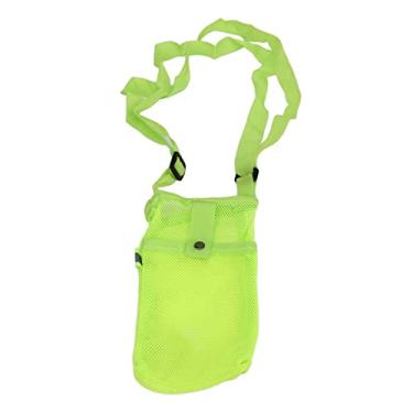 Imagem de Suporte para garrafa de água OKJHFD, suporte para garrafa de água Bolsa portátil para garrafa de água com alça de ombro ajustável para exercícios físicos ao ar livre, acampamento, (Fluorescent Green)
