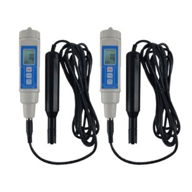 Imagem de Kit 2 Medidor Oxigênio Dissolvido Digital Escala 0 A 20,0Mg/l Memória Máx Mín Mo-920 Portátil Instrutherm Estojo Solução