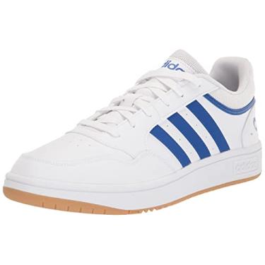 Imagem de Adidas Tênis de basquete feminino Hoops 3.0, Branco/Team Royal Blue/Gum, 42