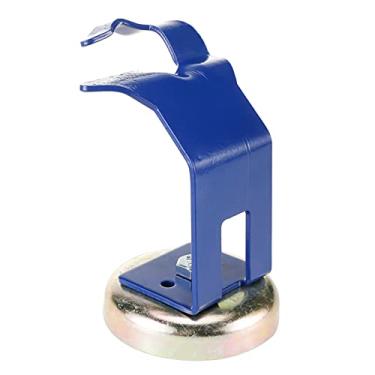 Imagem de LuckyHigh Suporte magnético para pistola de solda MIG, suporte de arma Mig com base magnética azul