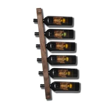 Imagem de Prateleira De Exposição De Garrafas De Bebidas Para Bar, Suporte De Vinho De Parede Para 6 Garrafas, Suporte De Vinho De Parede Com Acessório, Fácil Montagem