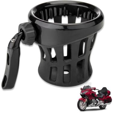 Imagem de Goldwing GL1800 Suporte de copo para guidão de motocicleta compatível com Honda Gold Wing GL 1800 Trike 2001-2021 F6B 2013-2021 (preto)