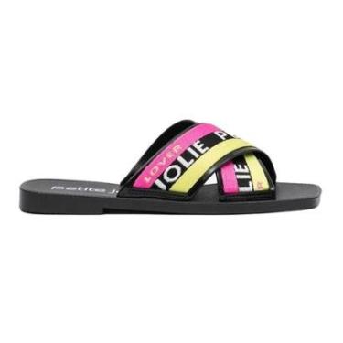 Imagem de Chinelo Feminino Vibe J-Lastic Preto Multicolor Petite Jolie PJ6437-Feminino