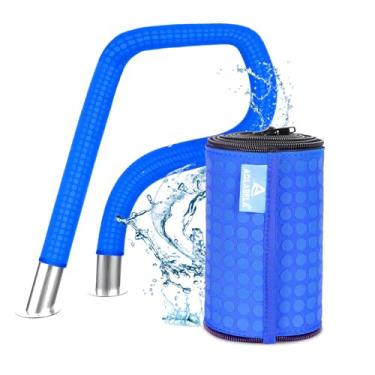 Imagem de Capa de corrimão de piscina com zíper, capas de corrimão de neoprene antiderrapante de 1,8 m para alças de piscina