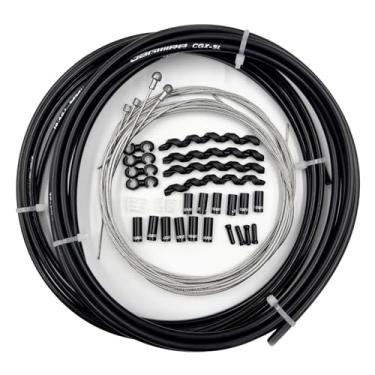 Imagem de Farbetter JW Conjunto de bicicleta de estrada e montanha para Shimano/SRAM, carcaça completa de cabos de freio e câmbio, cabos inoxidáveis, tampas de cabos etc. Acessórios (conjunto de bicicleta de