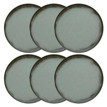 Imagem de Conjunto de Pratos Rasos 06 Peças Flat Pacífico Oxford