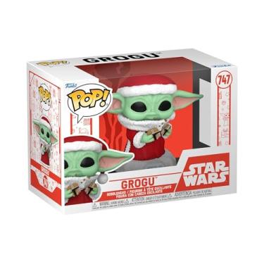 Imagem de Funko POP! Star Wars: The Mandalorian Holiday - Grogu (Santa) - The Child - Baby Yoda - Collectable Vinyl Figure - Gift Idea - for Kids & Adults