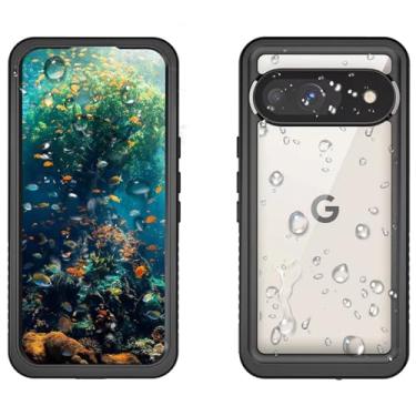 Imagem de LJFLYXRI Capa para Pixel 9, melhor proteção à prova d'água e à prova de choque para Google Pixel 9, cobertura total com protetor de tela, compatível com carregamento sem fio, design fino (Pixel 9)