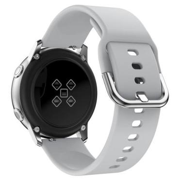 Imagem de Pulseira de Silicone Para Galaxy Watch Active 2 e Active r500 - Cinza 
