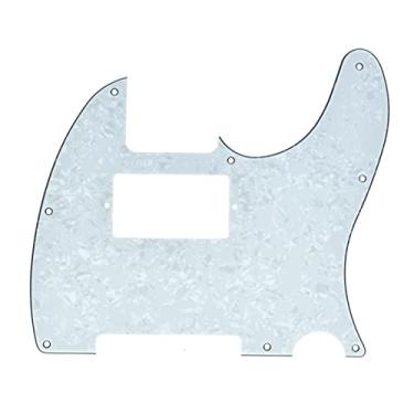 Imagem de KAISH 8 furos Tele Guitar Humbucker Pick Guard TL Pickguard para EUA/México Telecaster/Tele White Pearl
