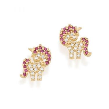 Imagem de Brincos banhado ouro 3x 24k 18k e 22k femininos cravejado zircônias ro