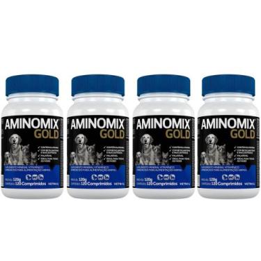 Imagem de Combo 4 Aminomix Gold 120 Comprimidos - Vetnil