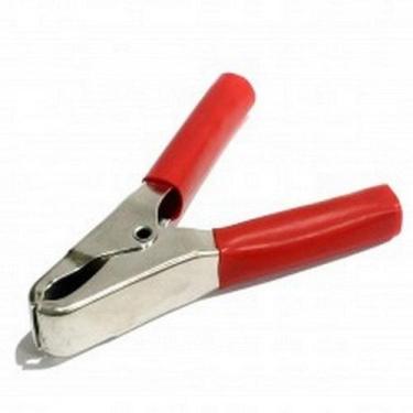 Imagem de Garra Bateria Com Espaguete 50A. Pacote Com 10 Pecas Vermelha - Ueda