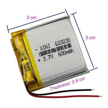 Imagem de Bateria Rastreador 603030 600mah 3,7v Nova - bgb