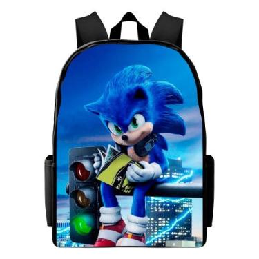 Imagem de Bolsa Escolar Masculina Mochila Infantil Leve e Reforçada Estampada - 