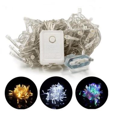 Imagem de Pisca-Pisca Led 100 Leds Funcoes Para Decoração De Festa / Natal 8 met