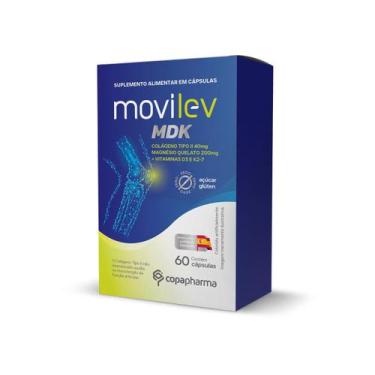 Imagem de Movilev MDK Colágeno Tipo II + Magnésio Vit D K2 60 Cápsulas - Copapha