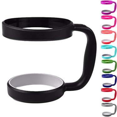 Imagem de STRATA CUPS Alça para copo de 850 g – disponível para copo Yeti de 850 ml, copo OZARK TRAIL, copo Rambler – livre de BFA (preto)