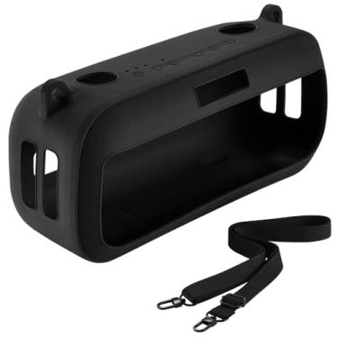 Imagem de Capa de silicone compatível com o novo alto-falante portátil Bose SoundLink Max (preto)