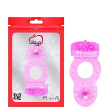 Imagem de Anel Peniano Pérola Duplo Prazer Sensual Love, ROSA