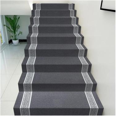 Imagem de Tapete de escada autoadesivo de rolo completo, tapete de proteção de segurança antiderrapante para crianças, idosos e animais de estimação, tapete de piso para decoração de escadas internas