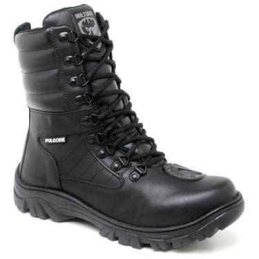 Imagem de Coturno Militar Masculino E Feminino C/ Ziper Bota Tatico Motociclista