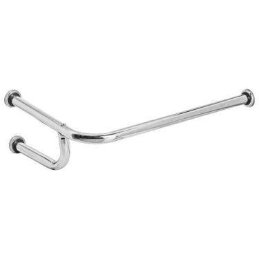 Imagem de Barra De Apoio Para Lavatório De Canto Em L 40x60cm Esqd - MetalCromo