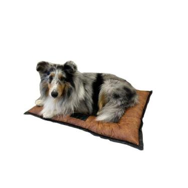 Imagem de Cama almofada colchonete  pet  impermeável  tamanho   G  97 x 67 x 9 c