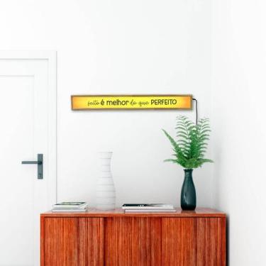 Imagem de Luminoso Box Light - Feito e Melhor que Perfeito - Muralist