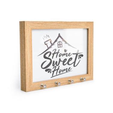 Imagem de Porta Chave Com Foto De Parede Decorativo 15x21 cm Moldura Com Vidro D