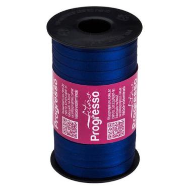 Imagem de Fita de Cetim 7mm nº1 - 100m Cor 1199 Azul Bic - 1 unidade - Fitas Pro