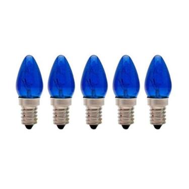 Imagem de kit 5 Lâmpadas Chupeta E14 Colorida Diversas Cores Empalux 127V 220V, 