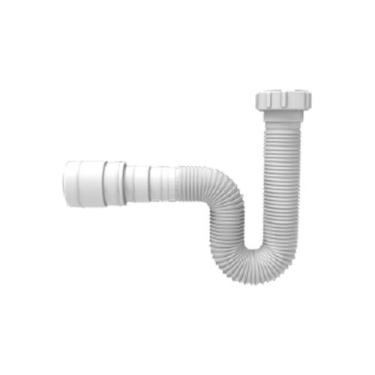 Imagem de Sifão Universal Branco - Cozinha Pia Lavatório Cuba Tanque - Blukit