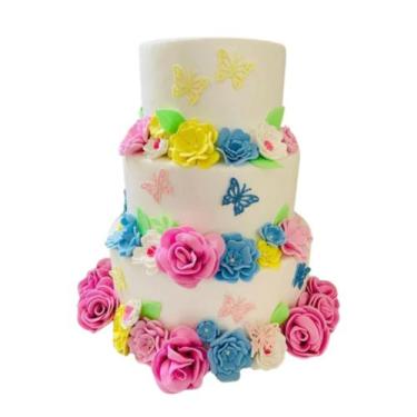 Imagem de Bolo Fake Jardim Encantado Floral - Catavento