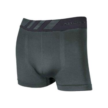 Imagem de Cueca Boxer Masculina Básica Microfibra Cinza - ALTOMAX, Cinza, GG