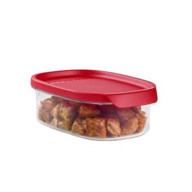 Imagem de Tupperware Ultra Clear Oval 500ml, Tmp Vermelha 