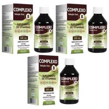 Imagem de Complexo B 3x100ml Vitaminas B1 B2 B3 B5 B6 B12 - Arte Nativa